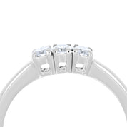 Anello - 18 carati Oro bianco - 0.24ct. tw. Diamante (Naturale)