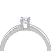 Anello - 18 carati Oro bianco - 0.25ct. tw. Diamante (Naturale)