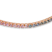 Bracciale - 18 carati Oro rosa - 6.00ct. tw. Zaffiro