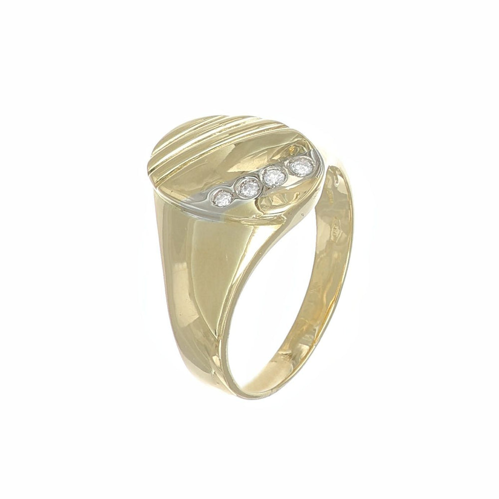 Diamante - Oro 18 kt - Oro bianco, Oro giallo - Anello
