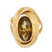 Anello - 18 carati Oro giallo - 4.25ct. tw. Topazio