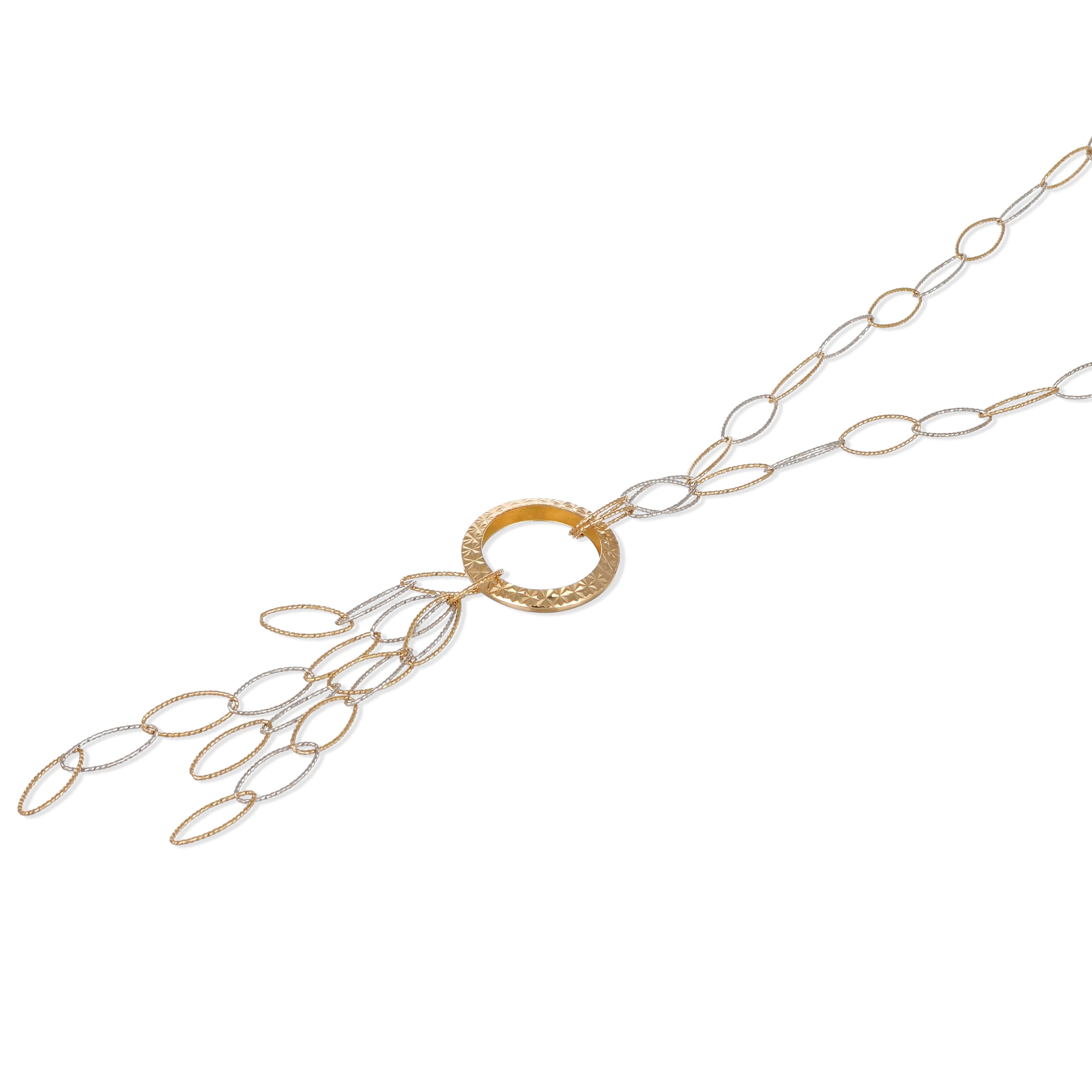 Collana con Ciondolo in Oro giallo ,Oro bianco 18 carati