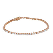 Bracciale - 18 carati Oro rosa - 2.80ct. tw. Diamante (Naturale)