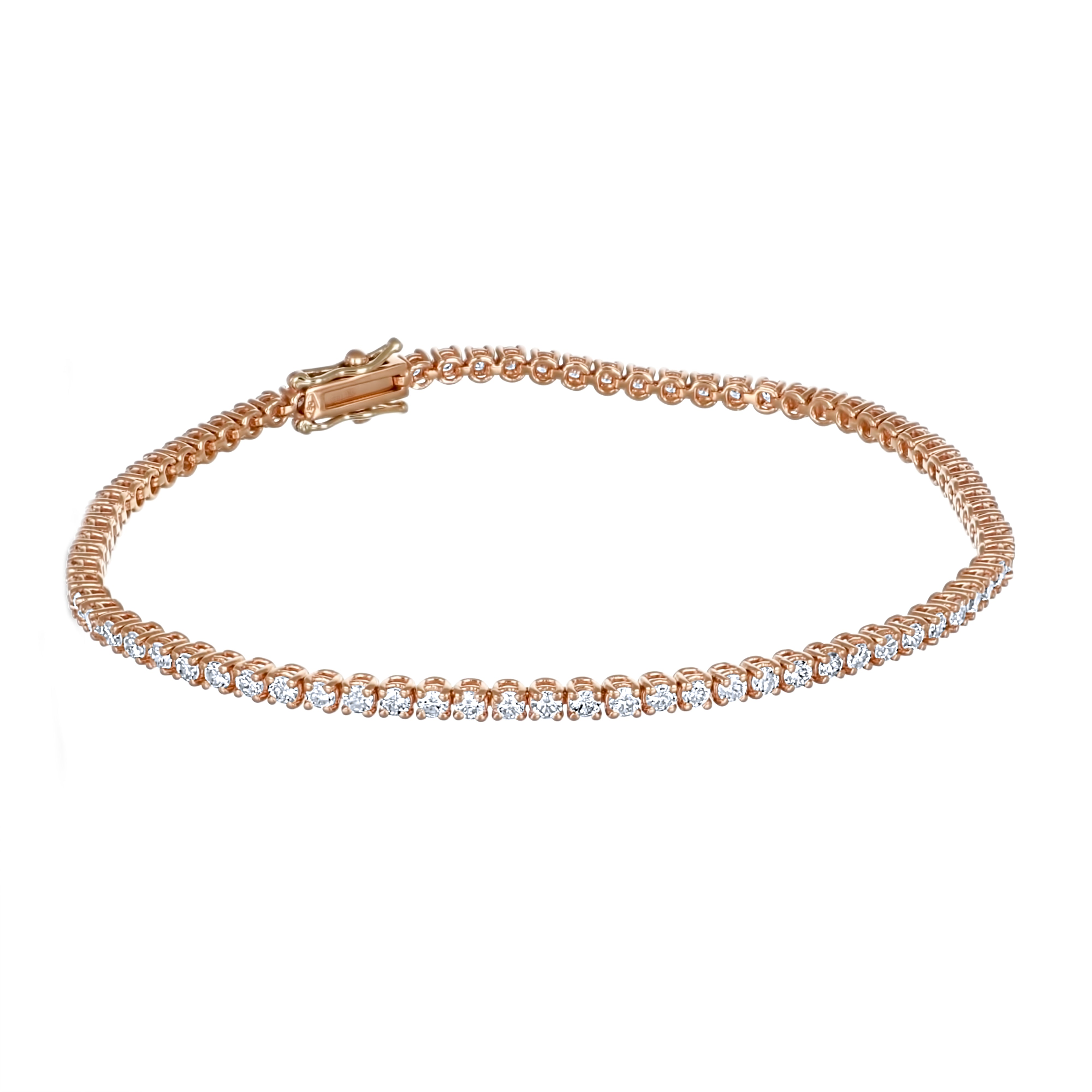 Bracciale - 18 carati Oro rosa - 2.80ct. tw. Diamante (Naturale)