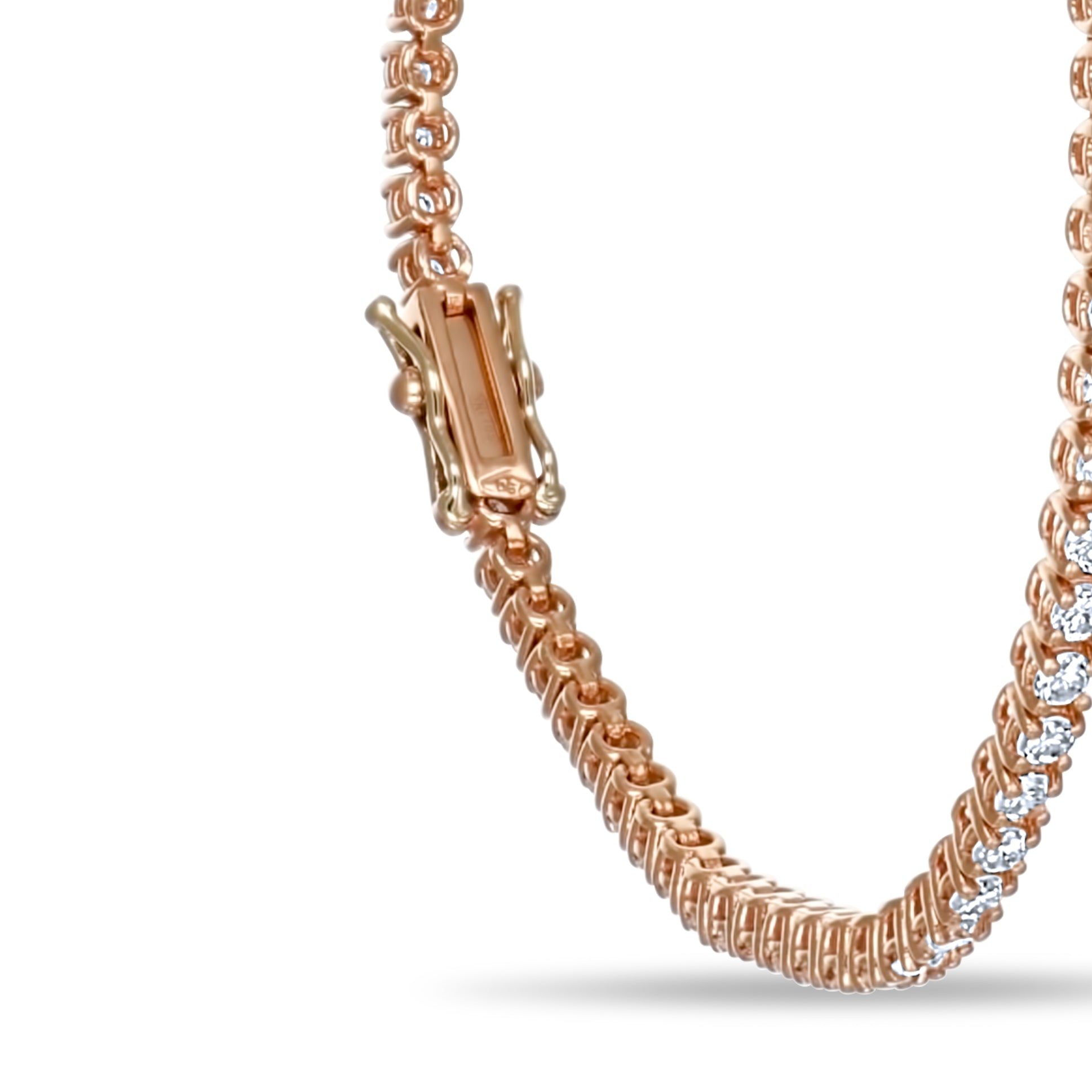 Bracciale - 18 carati Oro rosa - 2.80ct. tw. Diamante (Naturale)