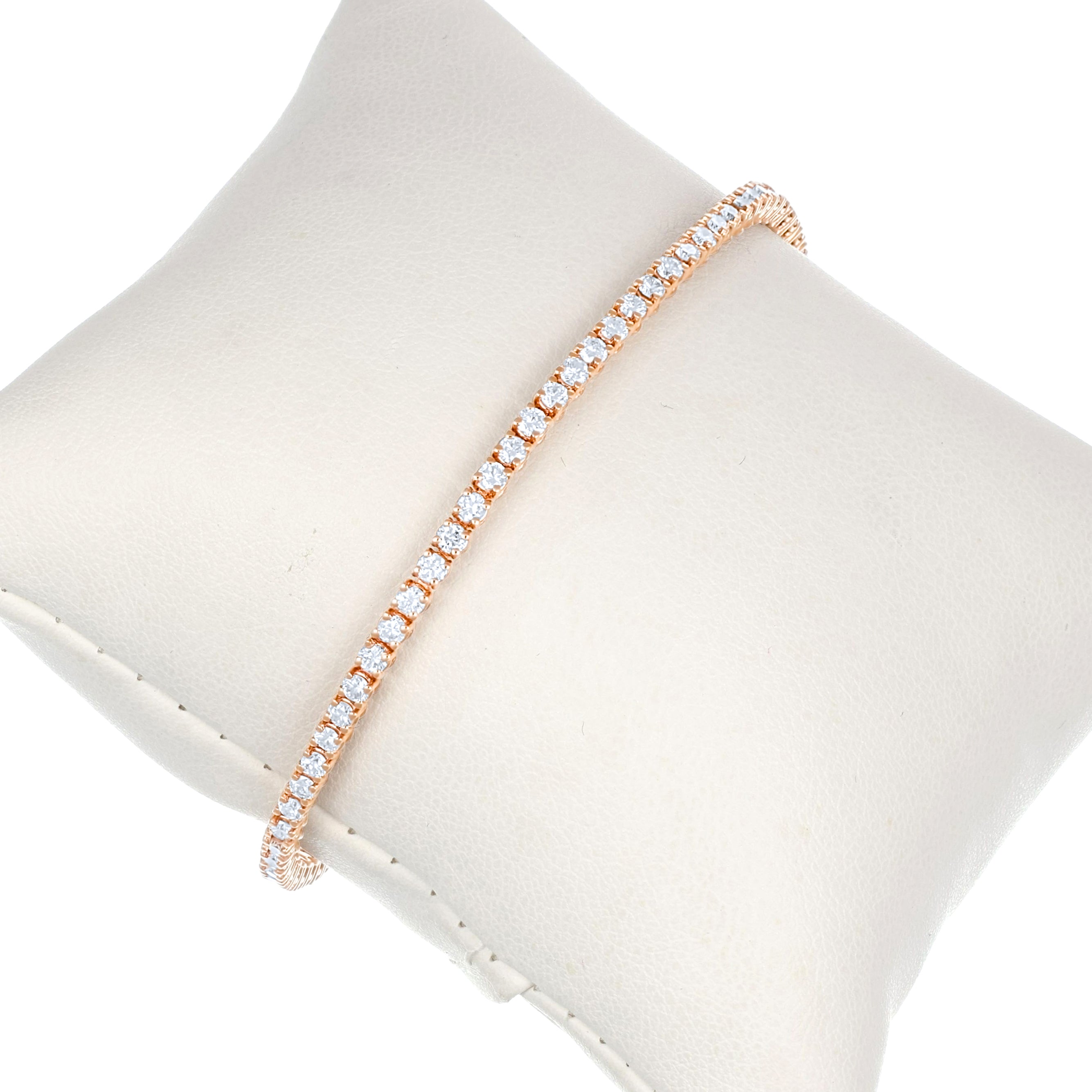 Bracciale - 18 carati Oro rosa - 2.80ct. tw. Diamante (Naturale)