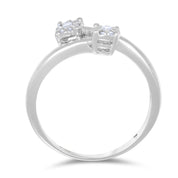 Anello - 18 carati Oro bianco - 0.14ct. tw. Diamante (Naturale)