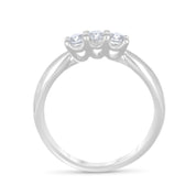 Anello - 18 carati Oro bianco - 0.33ct. tw. Diamante (Naturale)