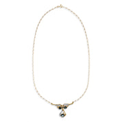 Collana con ciondolo - 18 carati Oro giallo, Oro bianco - 2.25ct. tw. Zaffiro - Diamante