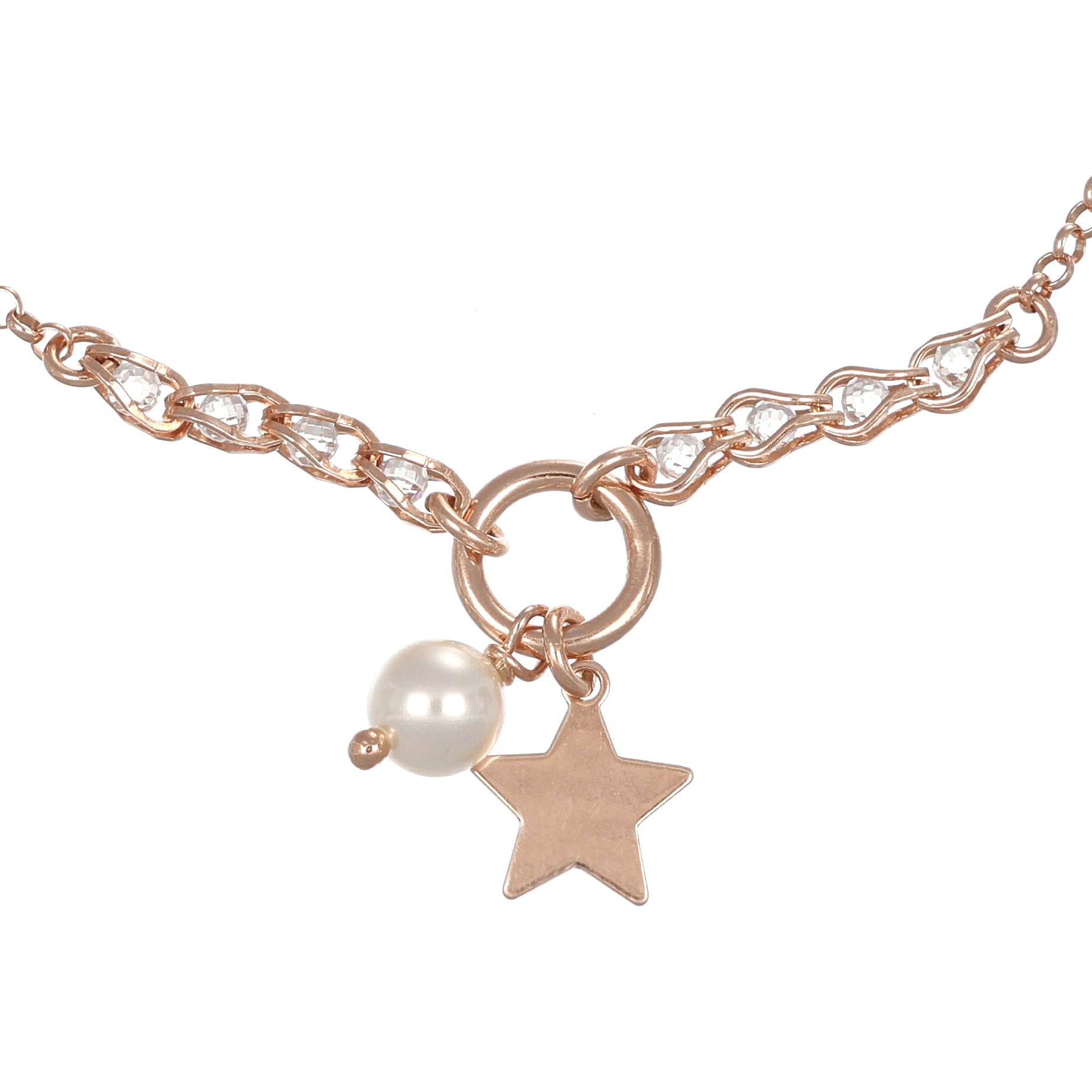 Bracciale in Argento 925 Rose  con perla