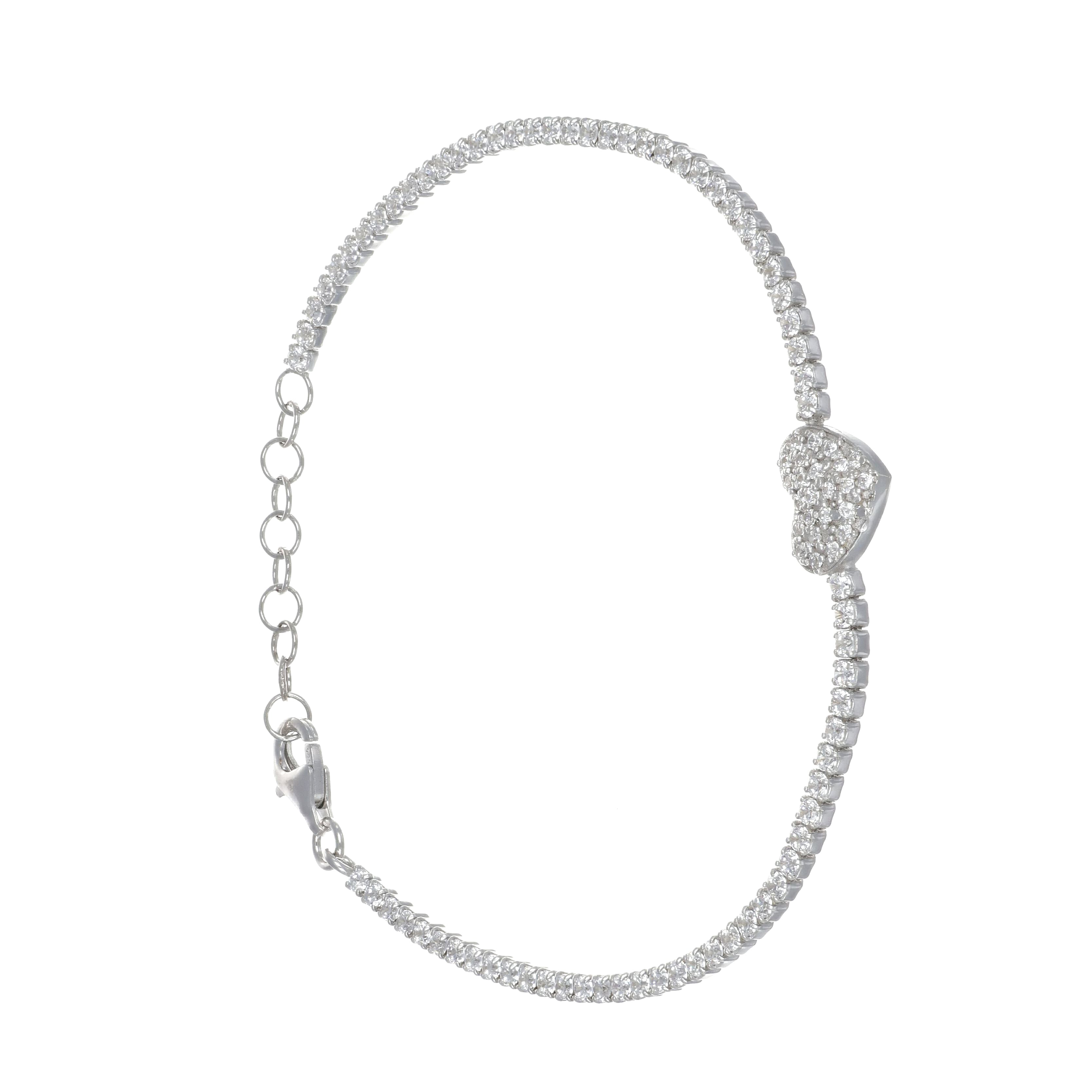 Bracciale in argento 925 Rodio