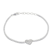 Bracciale in argento 925 Rodio