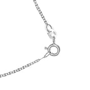 Collana con ciondolo - 18 carati Oro bianco - 0.86ct. tw. Rubino - Diamante