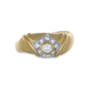 Anello - 18 carati Oro bianco, Oro giallo - 0.30ct. tw. Diamante (Naturale)