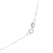 Collana con ciondolo - 18 carati Oro bianco - 0.10ct. tw. Diamante (Naturale)