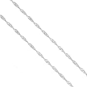 Collana con ciondolo - 18 carati Oro bianco - 2.56ct. tw. Topazio - Diamante