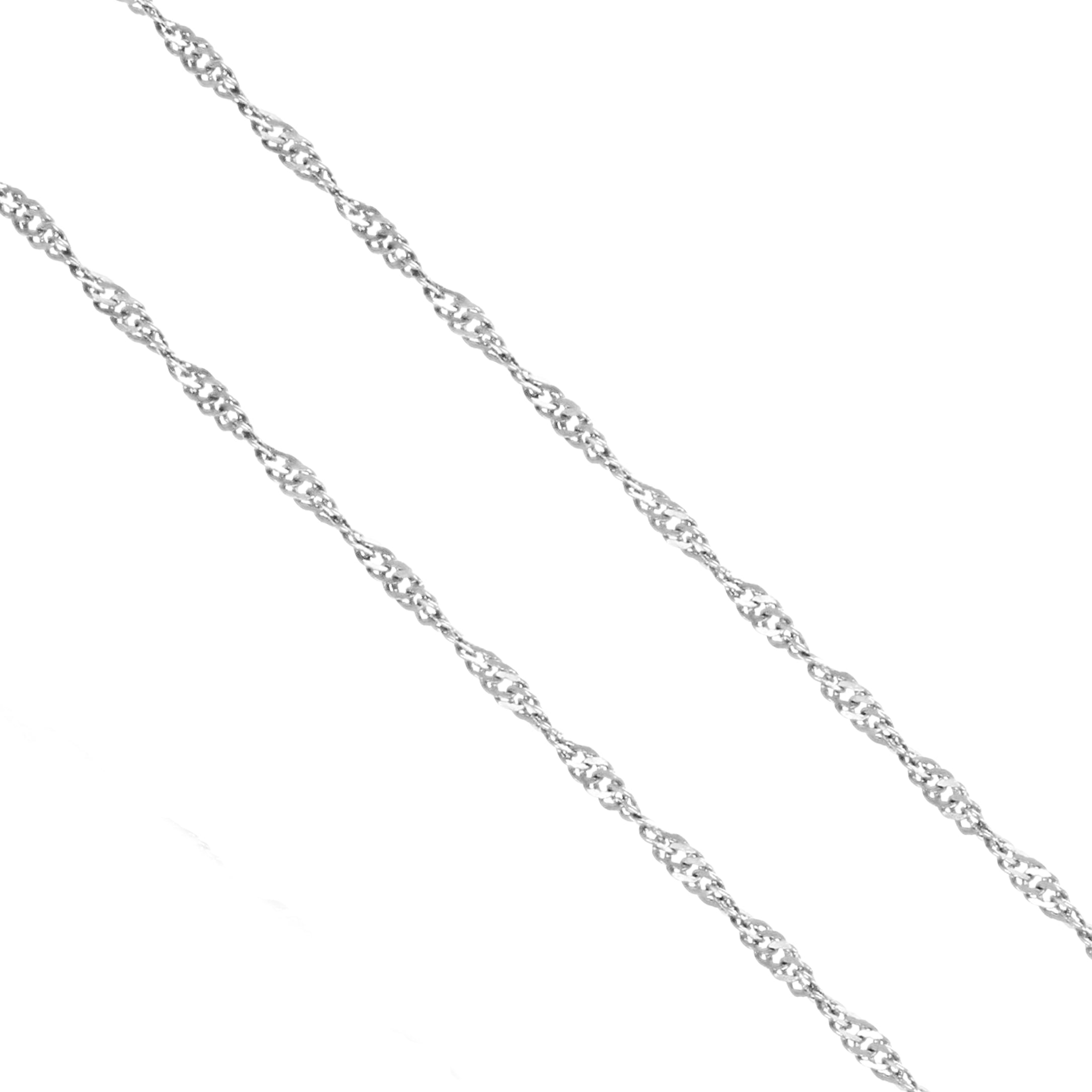 Collana con ciondolo - 18 carati Oro bianco - 2.56ct. tw. Topazio - Diamante