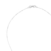 Collana con ciondolo - 18 carati Oro bianco - 1.16ct. tw. Acquamarina - Diamante