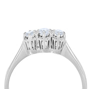 Anello - 18 carati Oro bianco - 0.36ct. tw. Diamante (Naturale)