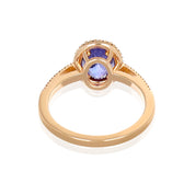 Anello - 18 carati Oro giallo - 1.96ct. tw. Tanzanite - Diamante