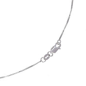 Collana con ciondolo - 18 carati Oro bianco - 0.78ct. tw. Acquamarina - Diamante