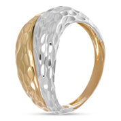 Anello in Oro Giallo ,Oro Bianco 18 carati