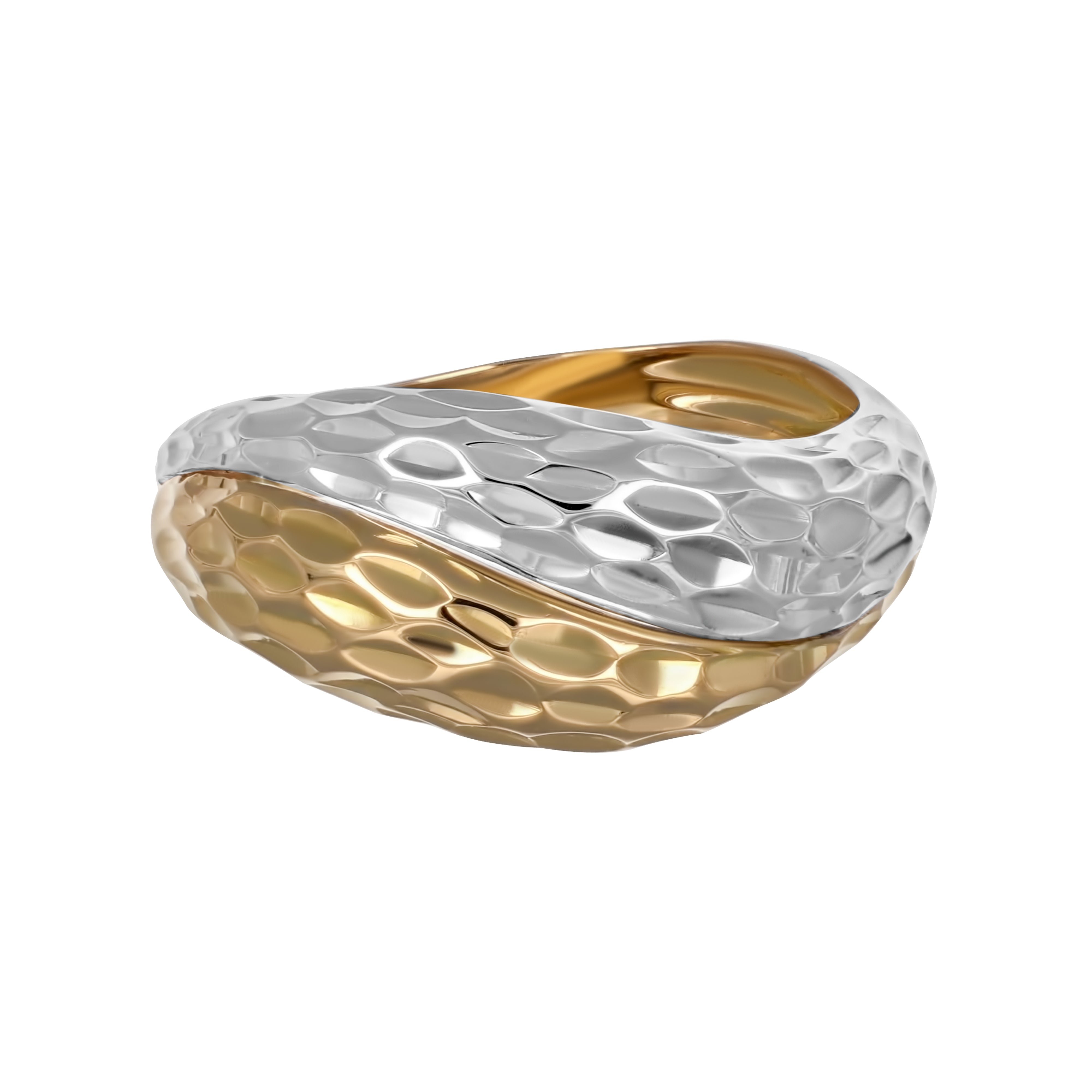 Anello in Oro Giallo ,Oro Bianco 18 carati