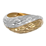 Anello in Oro Giallo ,Oro Bianco 18 carati