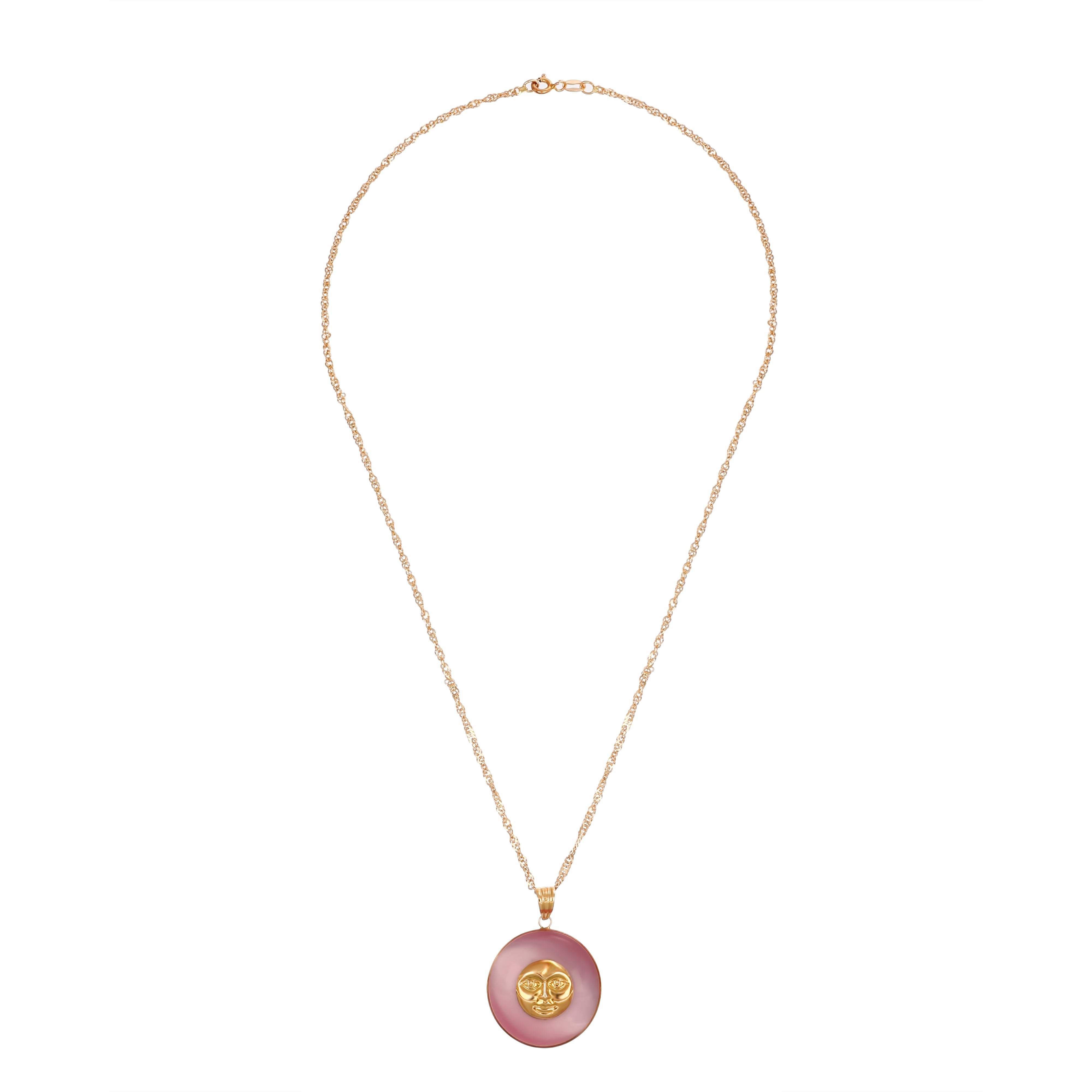 Collana con ciondolo - 18 carati Oro giallo