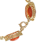 Bracciale - 18 carati Oro giallo Corallo