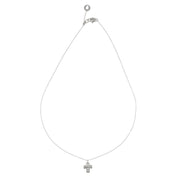 Collana con ciondolo - 18 carati Oro bianco - 0.04ct. tw. Diamante (Naturale)