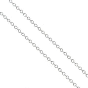 Collana con ciondolo - 18 carati Oro bianco - 0.04ct. tw. Diamante (Naturale)