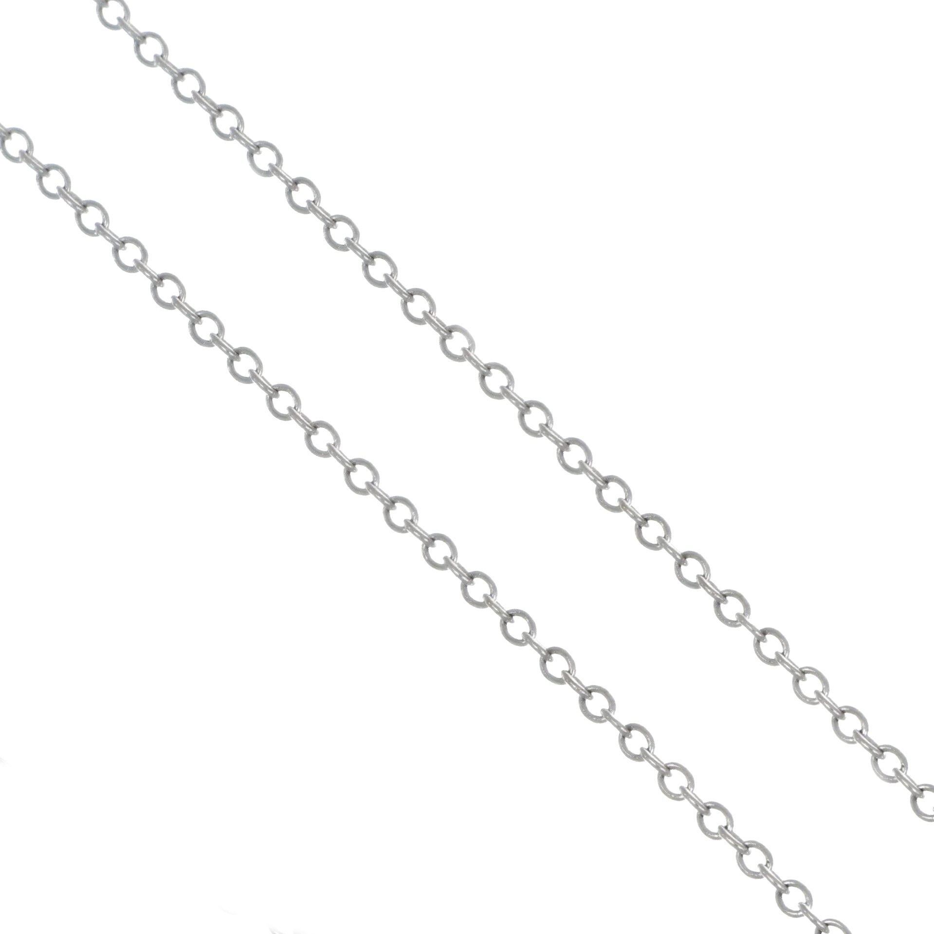 Collana con ciondolo - 18 carati Oro bianco - 0.04ct. tw. Diamante (Naturale)