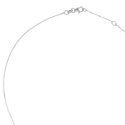 Collana con ciondolo - 18 carati Oro bianco - 0.32ct. tw. Acquamarina - Diamante