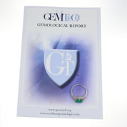 Anello - 18 carati Oro bianco - 2.15ct. tw. Smeraldo - Diamante