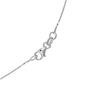 Collana con ciondolo - 18 carati Oro bianco - 1.98ct. tw. Acquamarina - Diamante