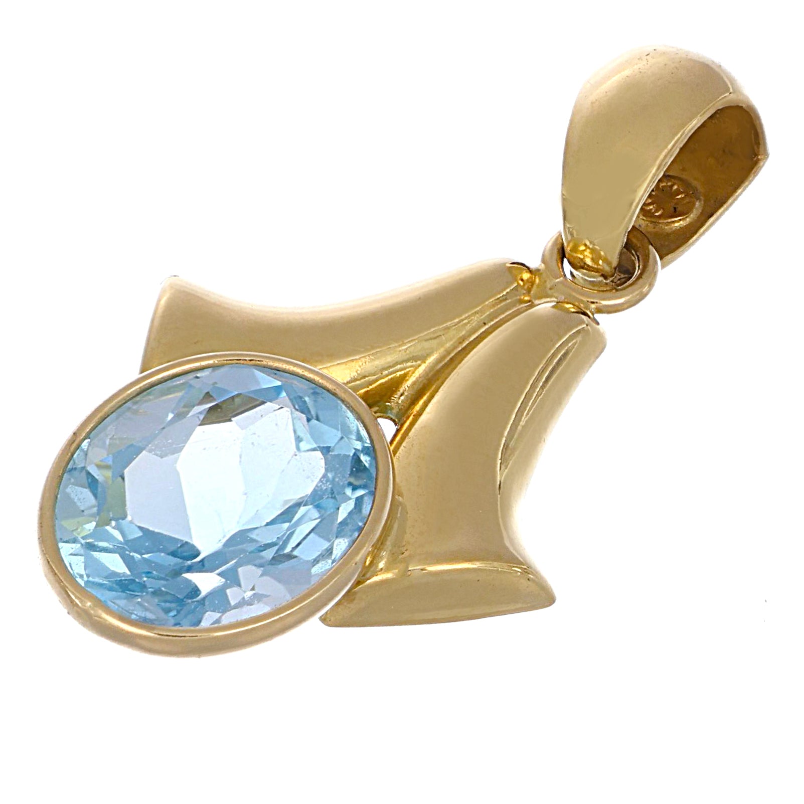 Ciondolo - 18 carati Oro giallo - 4.75ct. tw. Topazio