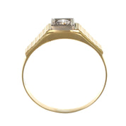 Anello - 18 carati Oro bianco, Oro giallo - 0.20ct. tw. Diamante (Naturale)