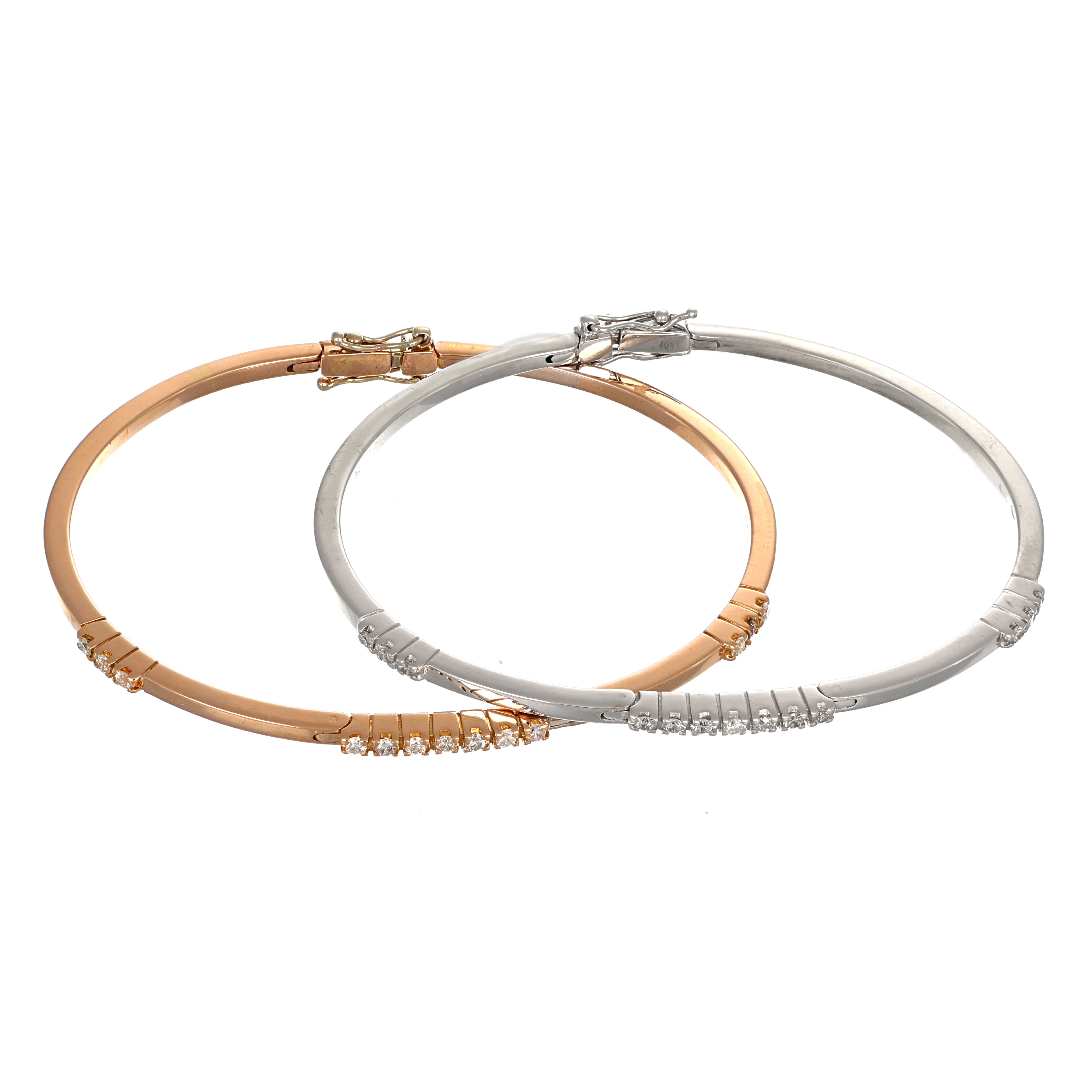 Bracciale - 18 carati Oro bianco, Oro giallo - 0.65ct. tw. Diamante (Naturale)