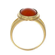 Anello - 18 carati Oro giallo Corallo