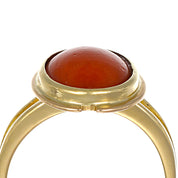 Anello - 18 carati Oro giallo Corallo