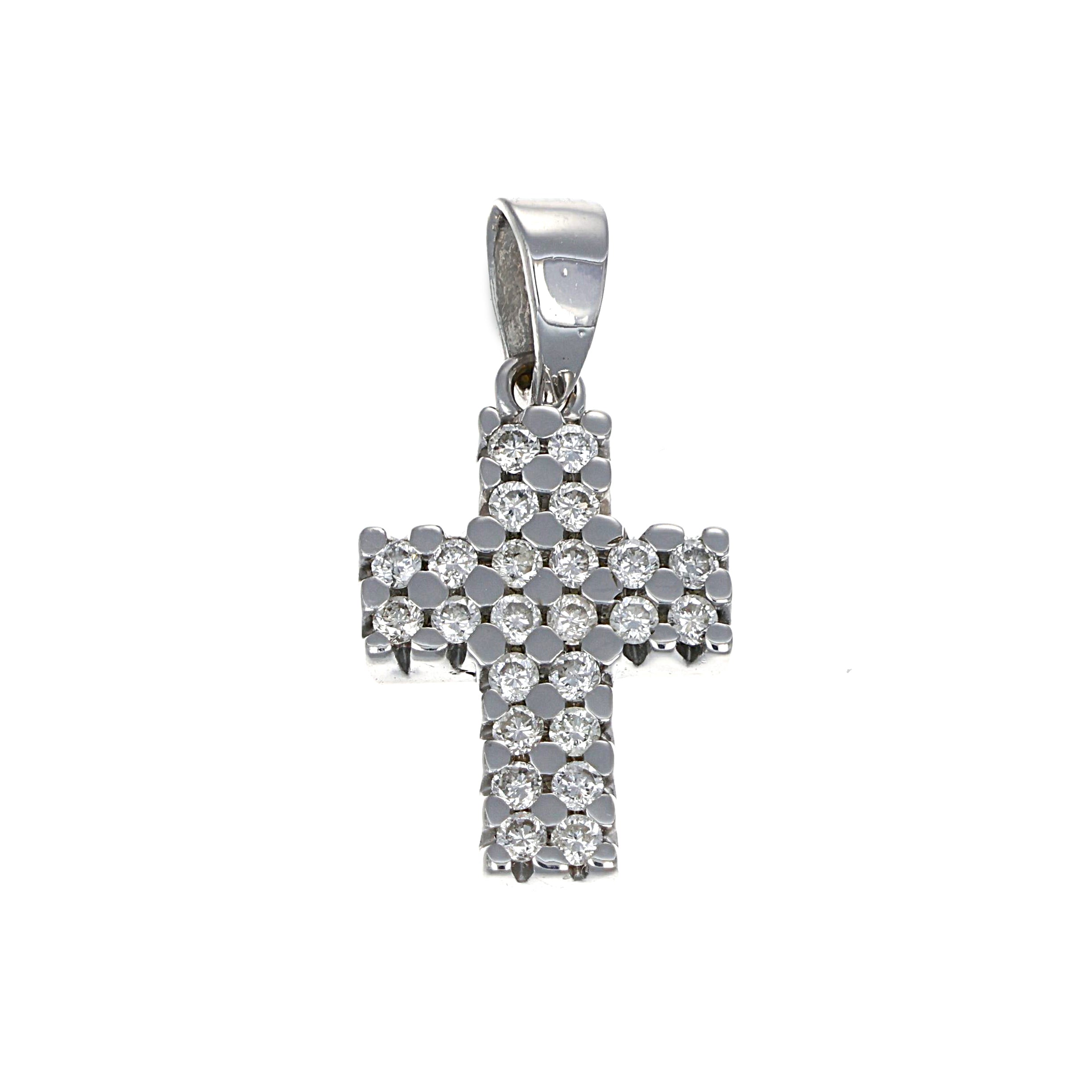 Ciondolo - 18 carati Oro bianco - 0.60ct. tw. Diamante (Naturale)