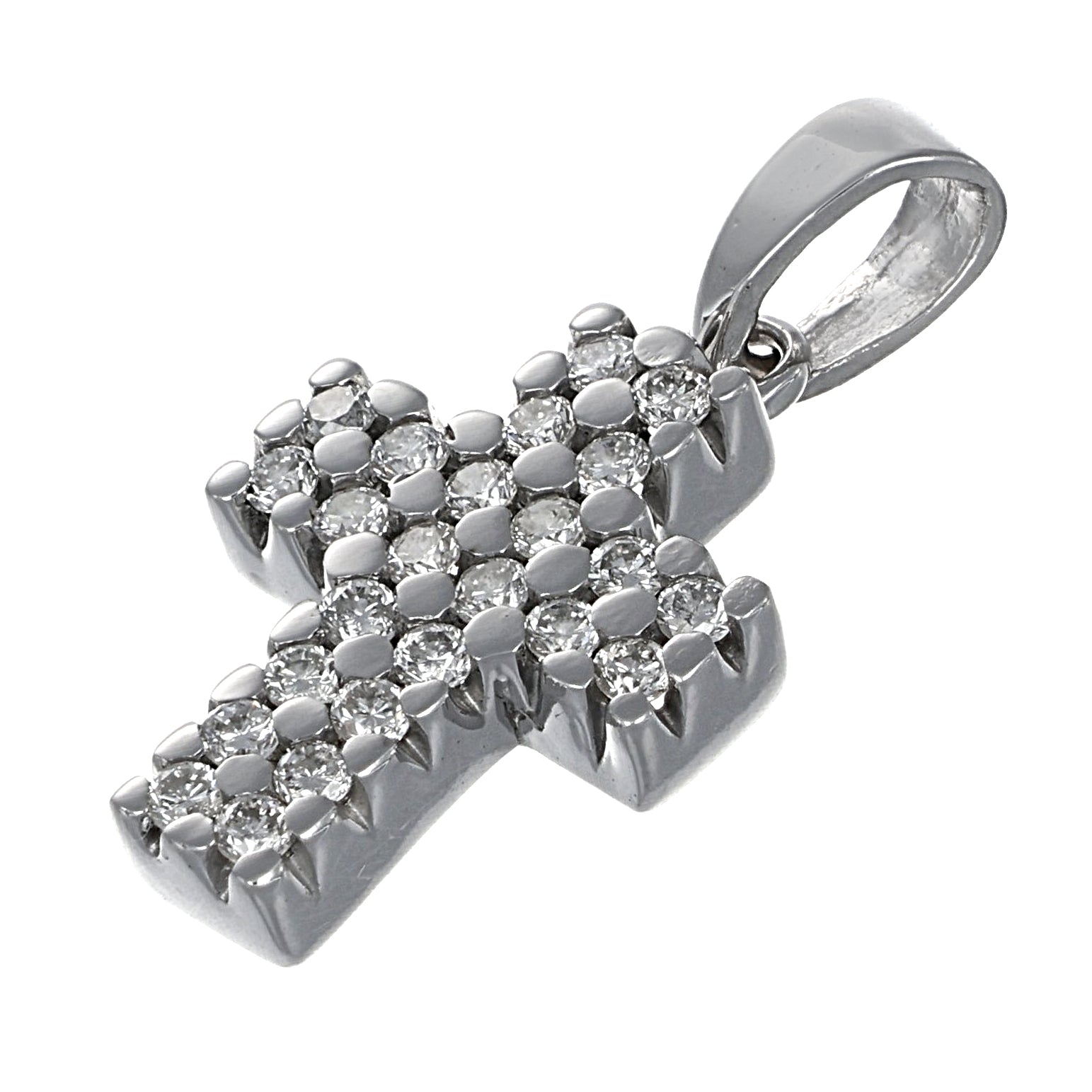 Ciondolo - 18 carati Oro bianco - 0.60ct. tw. Diamante (Naturale)