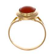 Anello - 18 carati Oro giallo Corallo