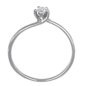 Anello - 18 carati Oro bianco - 0.15ct. tw. Diamante (Naturale)