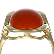 Anello - 14 carati Oro giallo Corallo