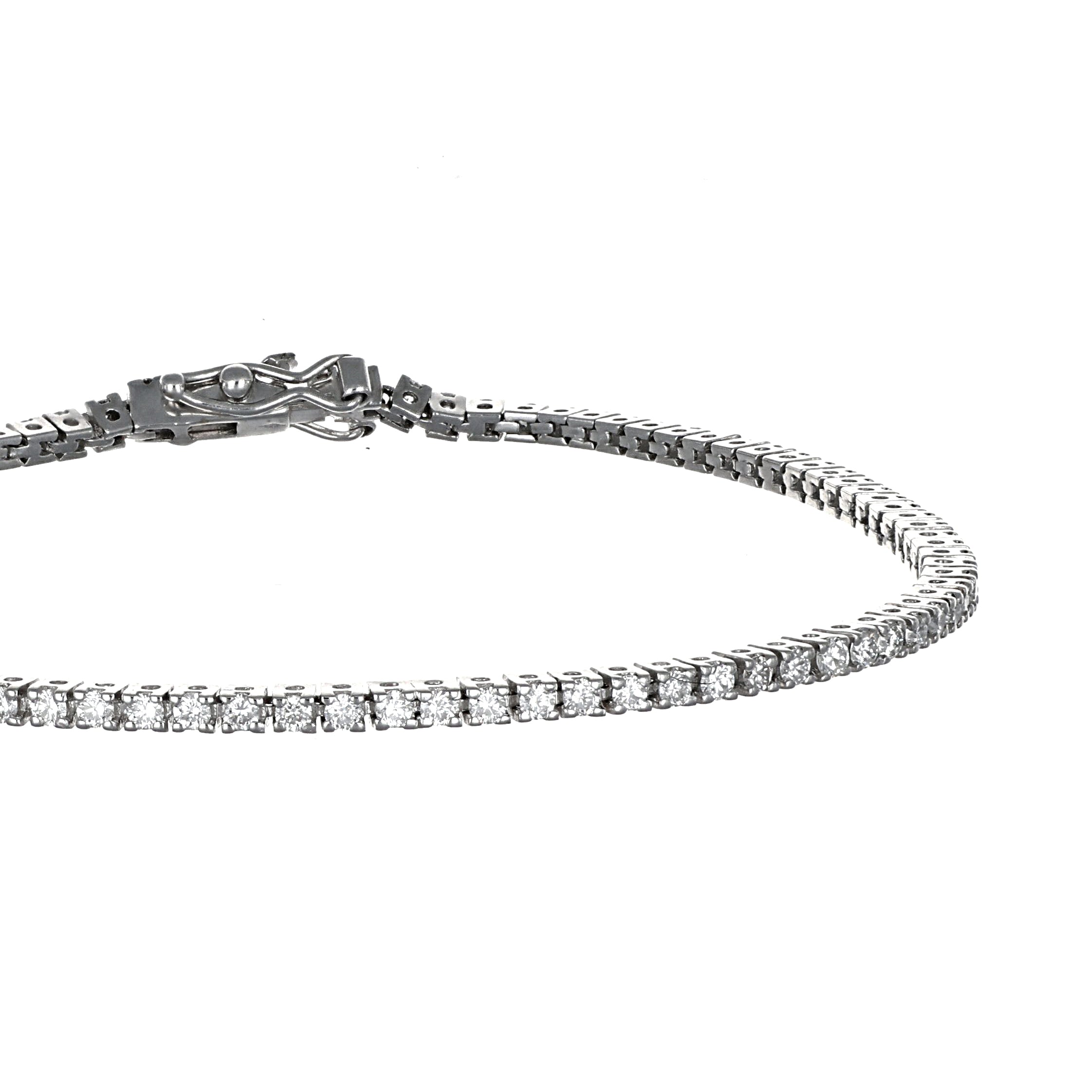 Bracciale - 18 carati Oro bianco - 1.84ct. tw. Diamante (Naturale)