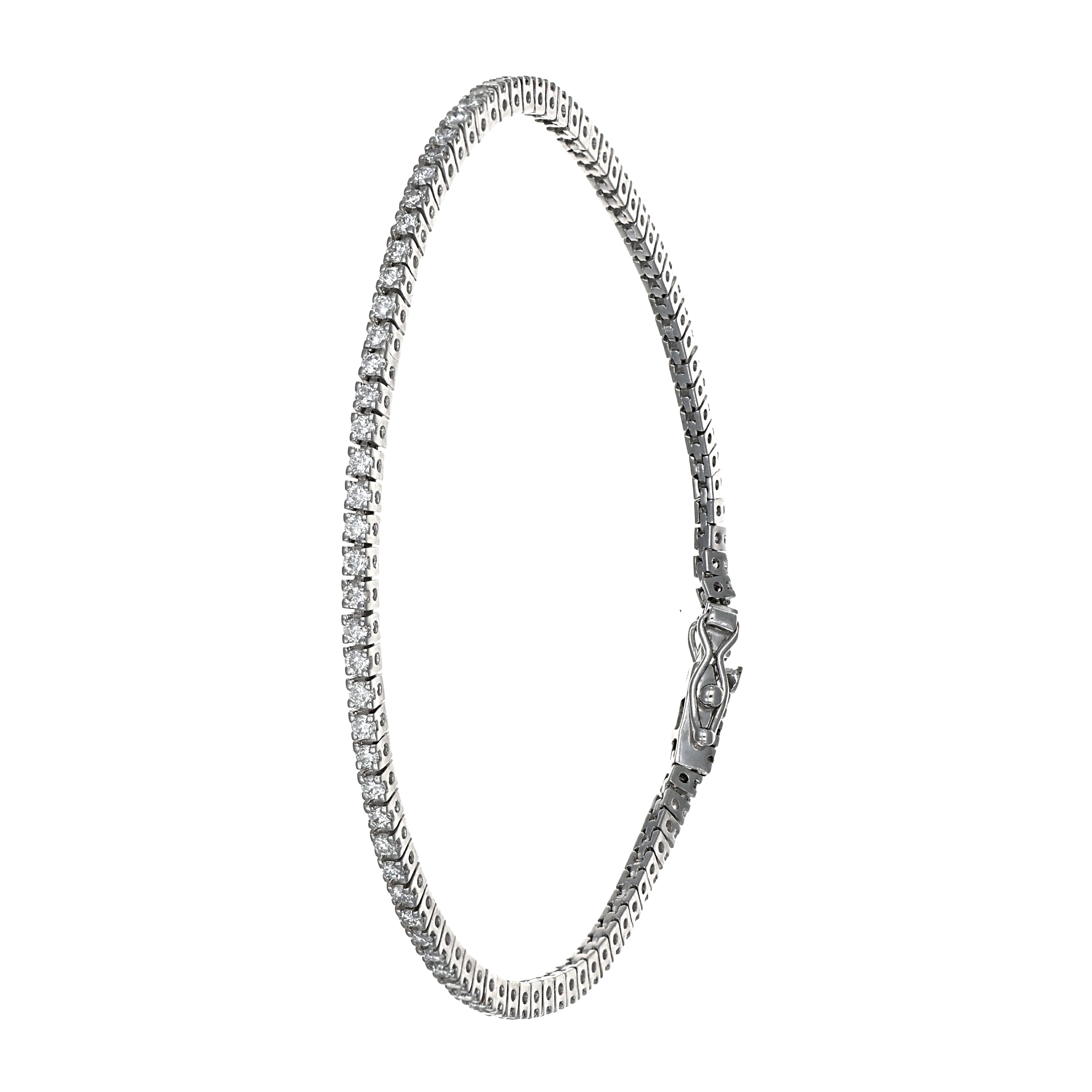 Bracciale - 18 carati Oro bianco - 1.84ct. tw. Diamante (Naturale)