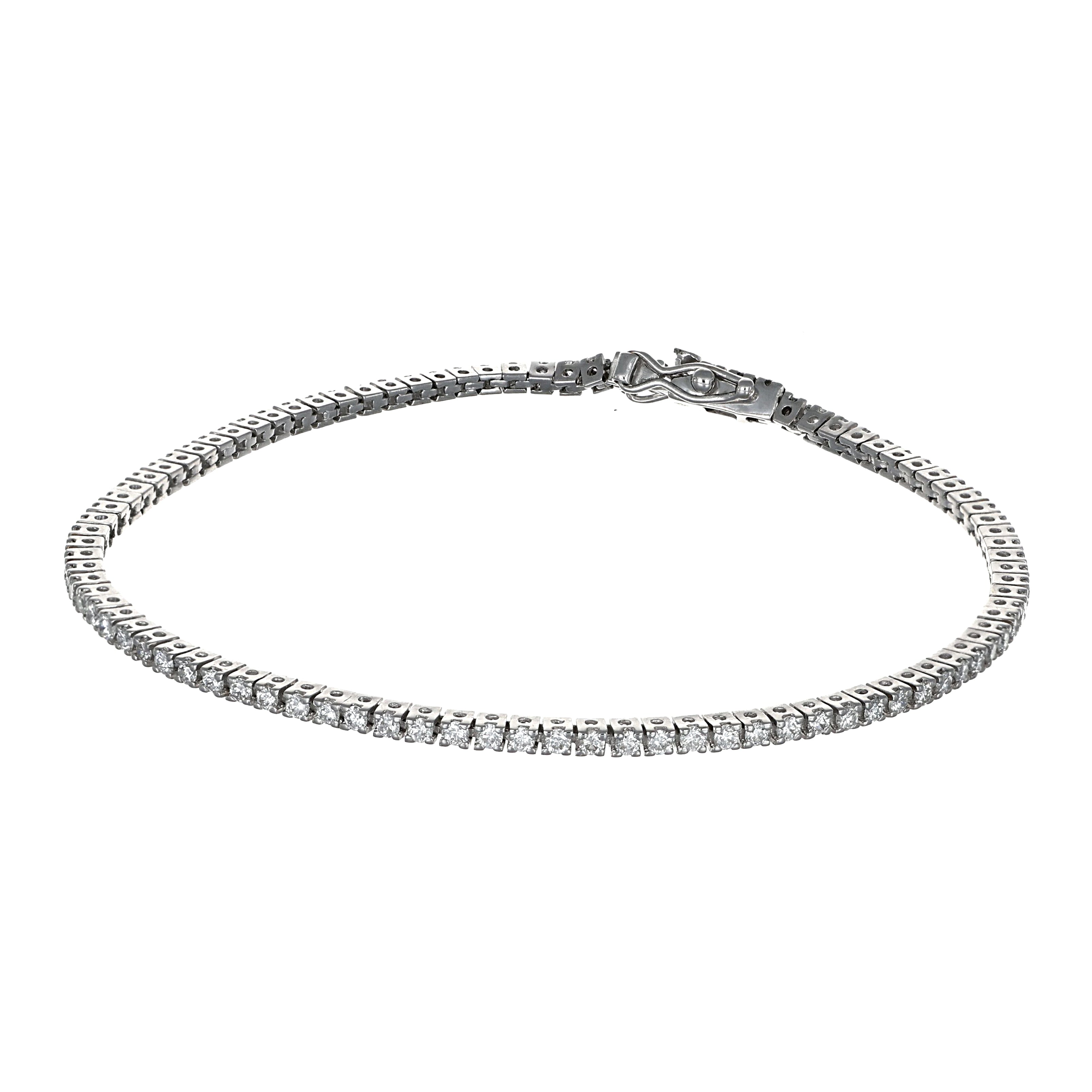 Bracciale - 18 carati Oro bianco - 1.84ct. tw. Diamante (Naturale)