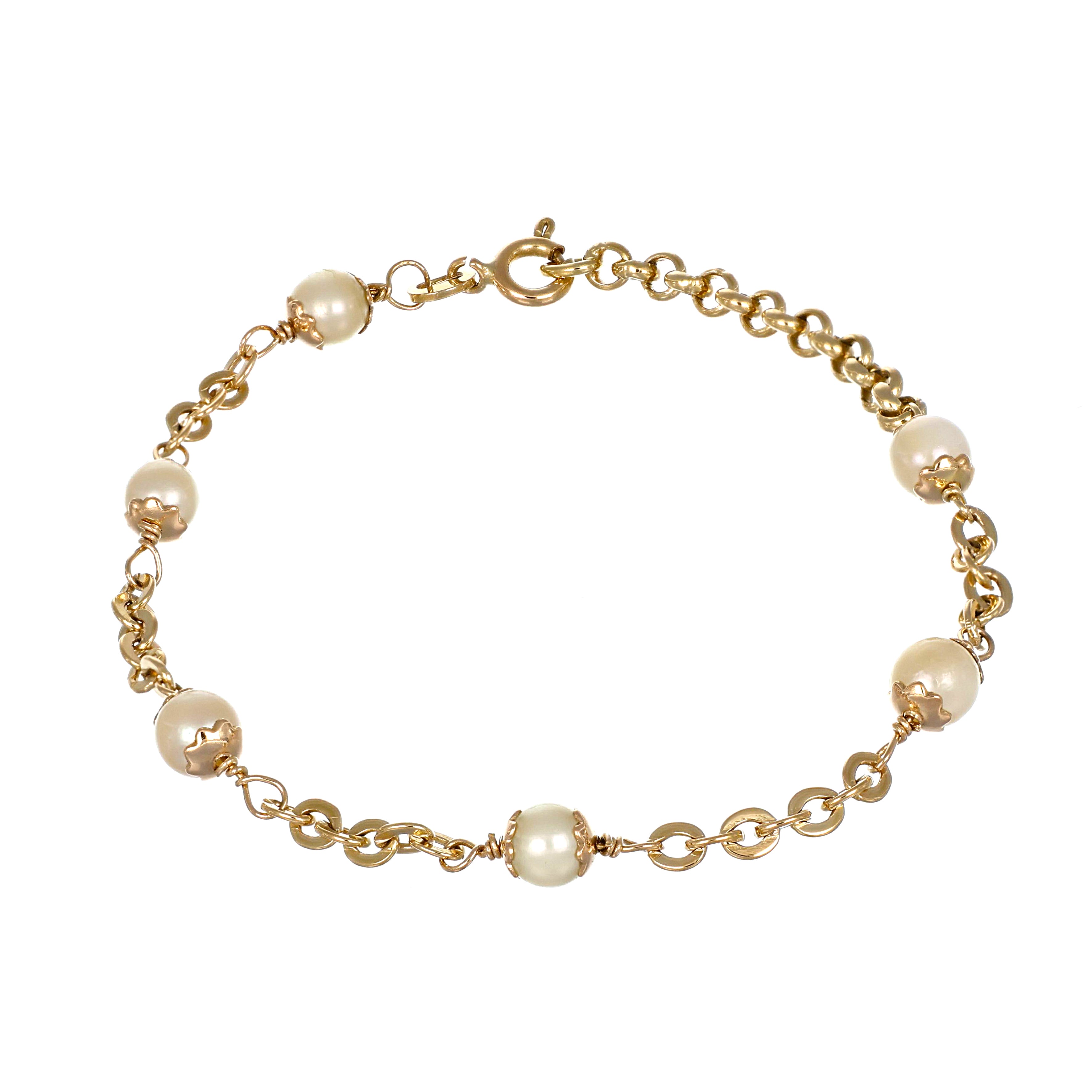 Bracciale - 18 carati Oro giallo - Perla